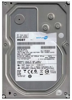 Image de Disque dur HGST 3TB HUS724030ALA640 7200 RPM 64MB Sata III 3,5" pouces