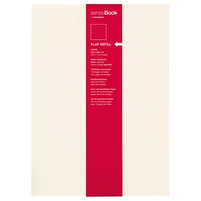 Produktbild von transotype Refill für "senseBook FLAP" Large blanko 135 Seiten