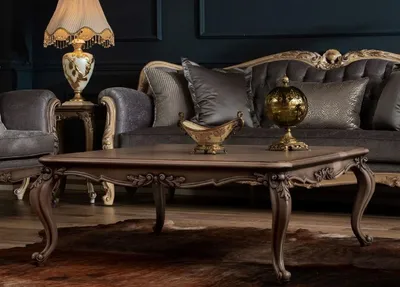 Produktbild von Casa Padrino Luxus Barock Couchtisch Braun - Handgefertigter Massivholz Wohnzimmertisch - Barock Wohnzimmer Möbel