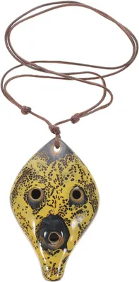 Productafbeelding van Ocarina Instrument - Windinstrument beginners - Muziek maken - 6-gats ontwerp - 9 cm - Willekeurige kleur