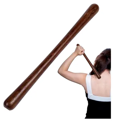 Produktbild von Massagestab aus Holz - Ergonomischer Muskelstab zur Entspannung und Durchblutungsförderung