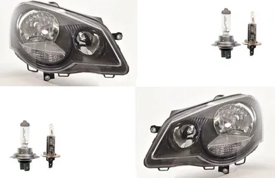 Produktbild von Johns, Scheinwerfer Halogen passend für VW Polo 02 9N 05-12 mit H7 H1 Satz Links Rechts 6Q1941007AP 6Q1941007AL 6Q1941007BE 6Q1941008AP 6Q1941008AL 6Q