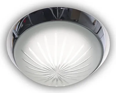 Produktbild von Niermann LED 8W Deckenleuchte Schliffglas satiniert, Chrom, 25cm, warmweiss, Germany