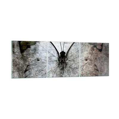 Produktbild von Bilder auf glas - Schmetterling Abstraktion - 90x30cm - Glasbilder - Wandbilder - Kunstdruck - zum Aufhängen bereit - Wanddekoration aus Glas - Glas Bilder - Wandbild auf Glas - GCA90x30-3679