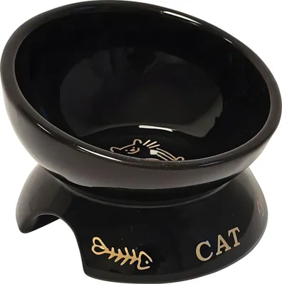 Zdjęcie produktu dla Nobby Golden Cat ceramiczna miska dla kota czarna
