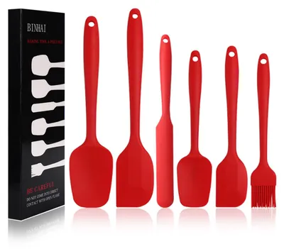Obrázok produktu pre Solidchoice – Súprava 6 silikónových špachtlí na varenie a pečenie