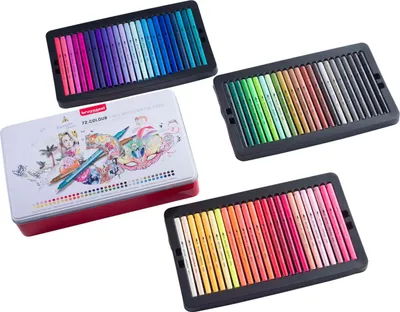 Image de Bruynzeel Creatives Fineliner Brushpen Set 72 couleurs