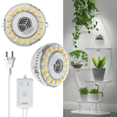 Obrázok produktu pre LED rastlinné svietidlo 10W, plný spektrum, s časovačom a možnosťou stmievania