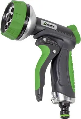 Zdjęcie produktu dla Pistolet do węża ogrodowego RIBIMEX, regulacja strumienia, 7 trybów