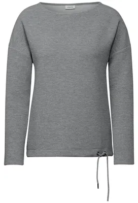 Produktbild von Cecil (304) TOS Shiny Ottoman T-Shirt, platinum grey mel. 16298 16298 M