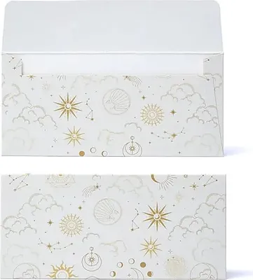 Produktbild von Geschenkkartenumschlag Astrologie – Packung mit 10 Stück – 19 x 9 cm