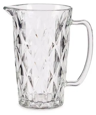 Glaskanne mit Henkel, 1 l, spülmaschinengeeignet, transparent