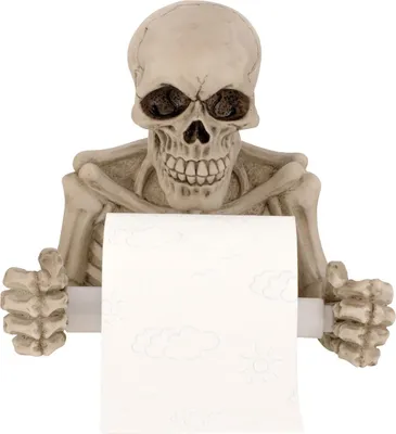 Produktbild von Totenkopf als Toilettenpapierhalter h=19cm b=20cm