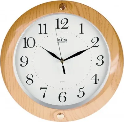 Obrázok produktu pre Nástenné hodiny MPM, 2441.60.SW - oranžová, 34cm
