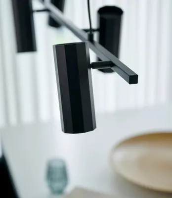Produktbild von Nordlux Alanis Pendelleuchte 4-fach schwarz GU10 schwenkbar 2213423003