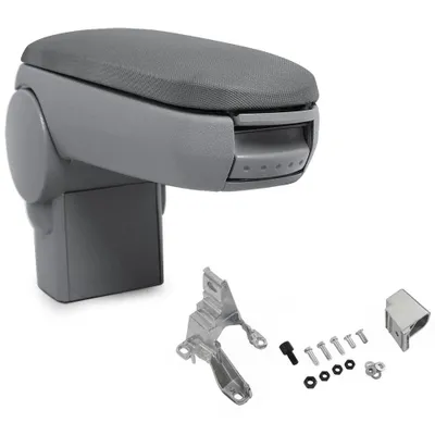 Productafbeelding van Armleuning voor binnen en buiten, model Nannie – Geschikt voor Golf IV, Bora (vanaf 2004) en New Beetle (vanaf 2004) – Stof – Grijs