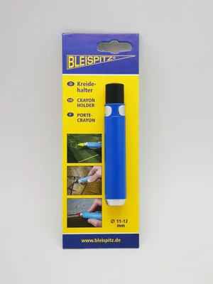 Produktbild von Bleispitz Kreidehalter (Farbe Blau, aus Aluminium, für Kreide mit Ø 11-12 mm)
