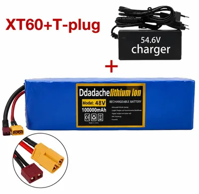 Image de Batterie, capacité de 100 Ah, tension de 48 V, chargeur XT60-T