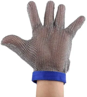 Zdjęcie produktu dla Rękawice ochronne - ochrona przed przecięciami - rękawice ochronne do kuchni - stal - wymiary 24 x 11 cm - odporność na przecięcia: 5 - rękawice ochronne