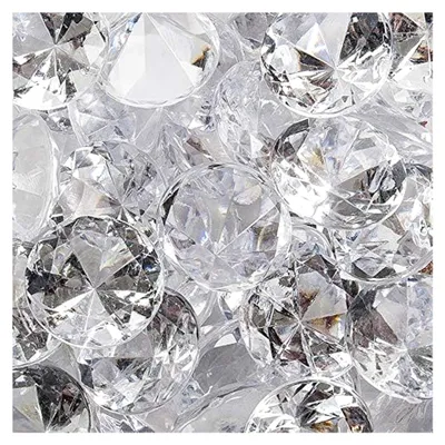 Produktbild von Dekosteine klar Diamanten 20 mm 50 Stück Acryl Tischdeko Hochzeit