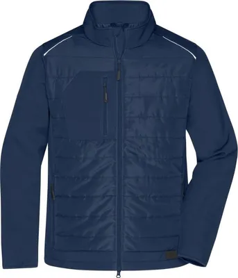 Produktbild von Softshelljacke im attraktiven Materialmix navy/navy, Gr. 4XL