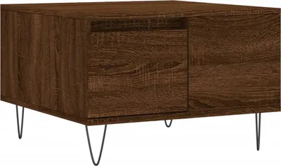 Produktbild von vidaXL Couchtisch Braun Eichen-Optik 55x55x36,5 cm Holzwerkstoff