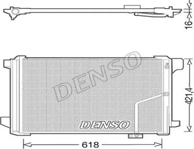 Obrázok produktu pre Denso | Kondenzátor, klimatizácia (DCN17035) a.o. pre Mercedes-Benz