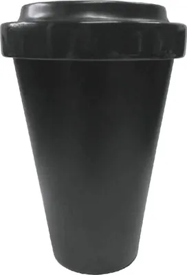 Produktbild von Q SQUARED NYC Becher Coffee to go Melamin 230 ml, schwarz (1 Stück)