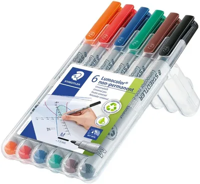 Image de 1 stylo pour film Lumocolor 315 WP6, Lumocolor non permanent, 6 pièces