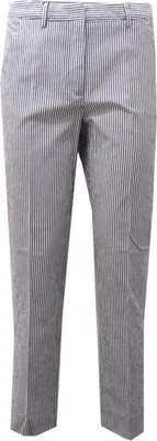 Produktbild von 0444AE pantalone donna WEEKEND MAXMARA Baumwolle gestreifte Hose Frau