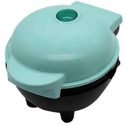 Produktbild von Mini Waffeleisen - Antistatikbeschichtung - Grün - 10,2 cm (4 Zoll) - Waffel - Handlich - Portabel Frühstückswaffeleisen