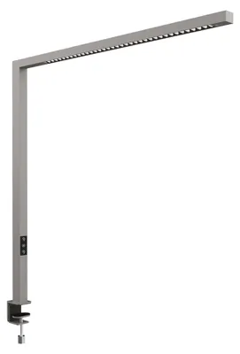Produktbild von MAUL Tischaufbau Leuchte MAULplinus LED 2.700 - 5.700 K dimmbar Klemmfuß 101,5 cm silber