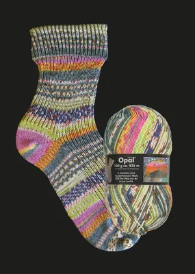 Produktbild von Opal Hundertwasser II | 4-fach Sockenwolle 100g | Farbe 2107