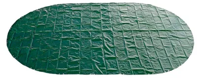 Produktbild von Abdeckplane 180g/m² grün/schwarz für 7,70 x 5,00 m Oval-/Achtform Pool