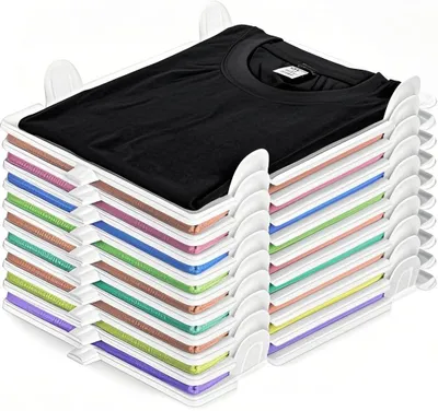 Imagen del producto de Solidchoice - Organizador de ropa que ahorra espacio - Juego apilable de 10 unidades