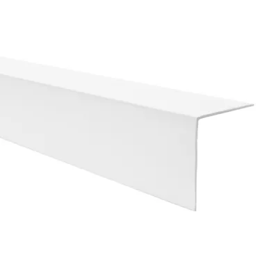 Produktbild von Winkelprofil Hart-PVC Kantenschutzprofil, Winkelleiste für Kanten und Ecken, Dekorativ, L-Form, KTN, weiß, 20x10 mm, 275 cm - Quest