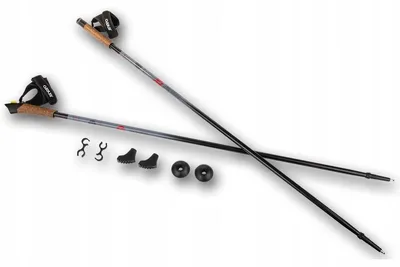 Produktbild von Nordic Walking Stöcke 110 cm Enero 1-teilig mit Tellern und Gummipuffern