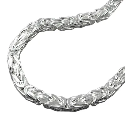 Zdjęcie produktu dla Łańcuch 8mm, "królewska" plecionka, kwadratowy, polerowany, srebro próby 925, naszyjnik męski, długość 80cm