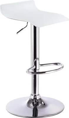 Produktbild von Famanu Designer Barhocker - Verstellbar, komfortables Kunstleder, stabiles Chromgestell - 39 cm x 38,5 cm, Höhe 63 cm - 83 cm