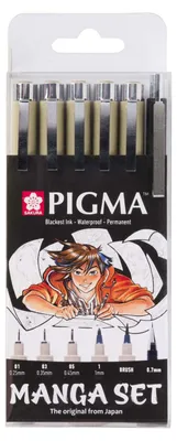 Obrázok produktu pre Sakura POXSDKMAN6, Čierna, Multi, Viacfarebný, Kolo, 6 kusov