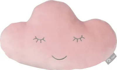 Produktbild von roba Kuschelkissen 'roba Style' Wolke Rosa/Mauve, flauschiges Dekokissen für Baby- & Kinderzimmer