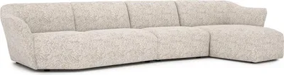 Produktbild von Modern Ecksofa L-Form Weiß Polstermöbel Wohnzimmer Neu Einrichtung