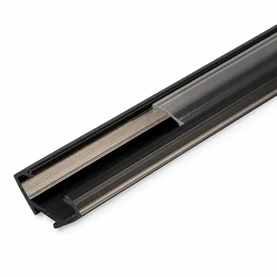 Produktbild von MasterLED LED-Eckprofil PVC Schwarz 2 m mit klarer Abdeckung für 10 mm LED-Band