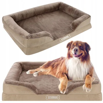 Produktbild von Lovedog OrtoMax Orthopädisches Hundebett XL Beige mit abnehmbarem Bezug
