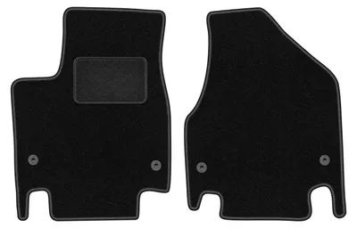 Zdjęcie produktu dla Wielganizator dywaniki welurowe LUX przednie do Chrysler Pacifica RU minivan (2016-) - czarne dywaniki samochodowe BASIC komplet (2 szt.)