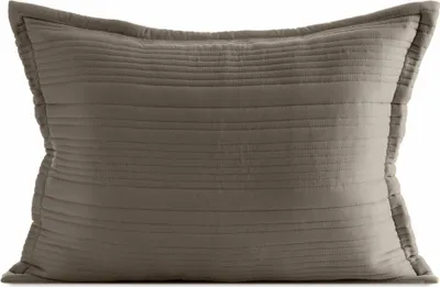 Obrázok produktu pre EUROFIRANY | Obliečka na vankúš - 50 x 70 cm - tmavobéžová - do obývačky - šitá - podlhovastá - elegantná