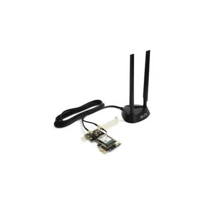 Produktbild von Alfa Wi-Fi 6E PCIe Karte mit magnetischer Antenne