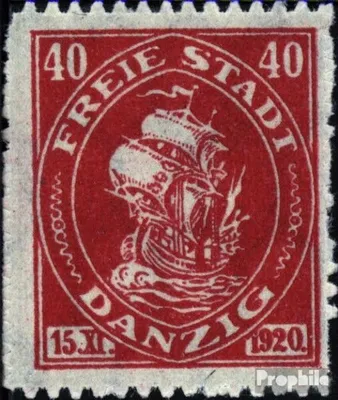 Produktbild von Briefmarken Danzig 1921 Mi 56  mit Durchstich, Zähnung evtl. fehlerhaft gestempelt Handelskogge