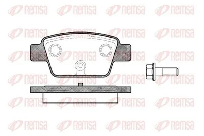 Produktbild von REMSA Bremsbeläge Satz Hinten Bremsklötze für FIAT BRAVO II (198) 0861.00