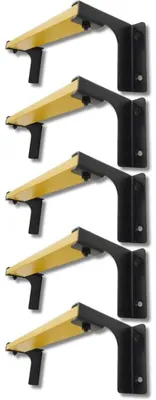 Productafbeelding van Wandladder 5 treden - Draagvermogen 285 kg - Wandgemonteerd - Noodladder - Roestvrije coating - Veiligheidsconstructie voor branduitgang